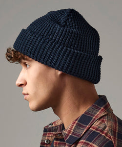 Gorro clsico de punto de gofre | Negro