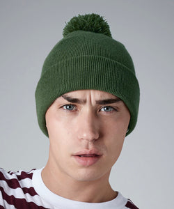 Gorro de lana con pompones original | Negro