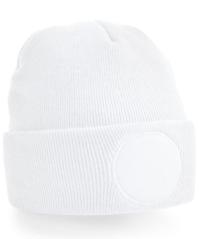 Gorro de parche circular | Blanco