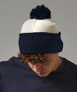 Gorro de dos tonos Snowstar® | Negro/Rojo Brillante