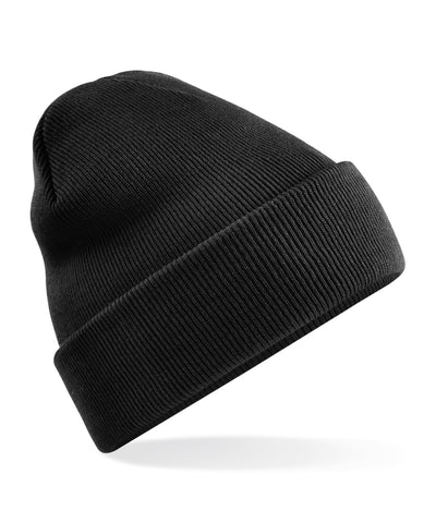 Gorro de punto original con vuelta reciclado | Negro