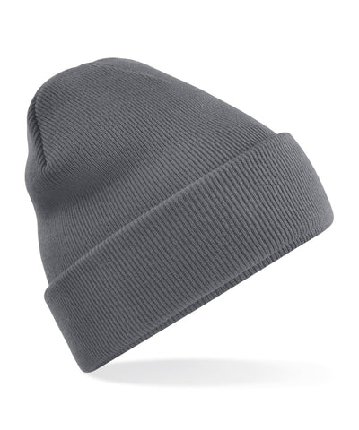 Gorro de punto original con vuelta reciclado | Gris Grafito