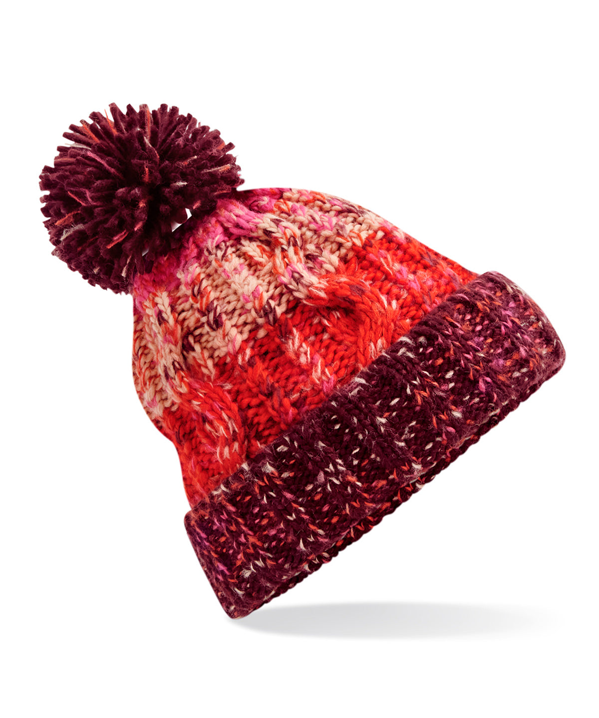 Gorro de lana con pompn y sacacorchos | Sorbete De Cereza