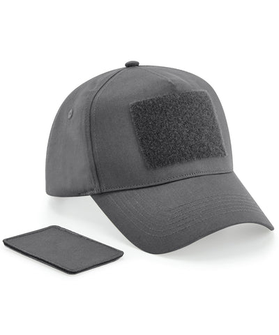 Gorra de 5 paneles con parche removible | Gris Grafito
