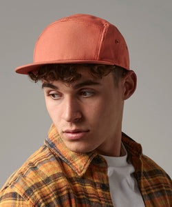 Gorra campera de lona de 5 paneles | Negro