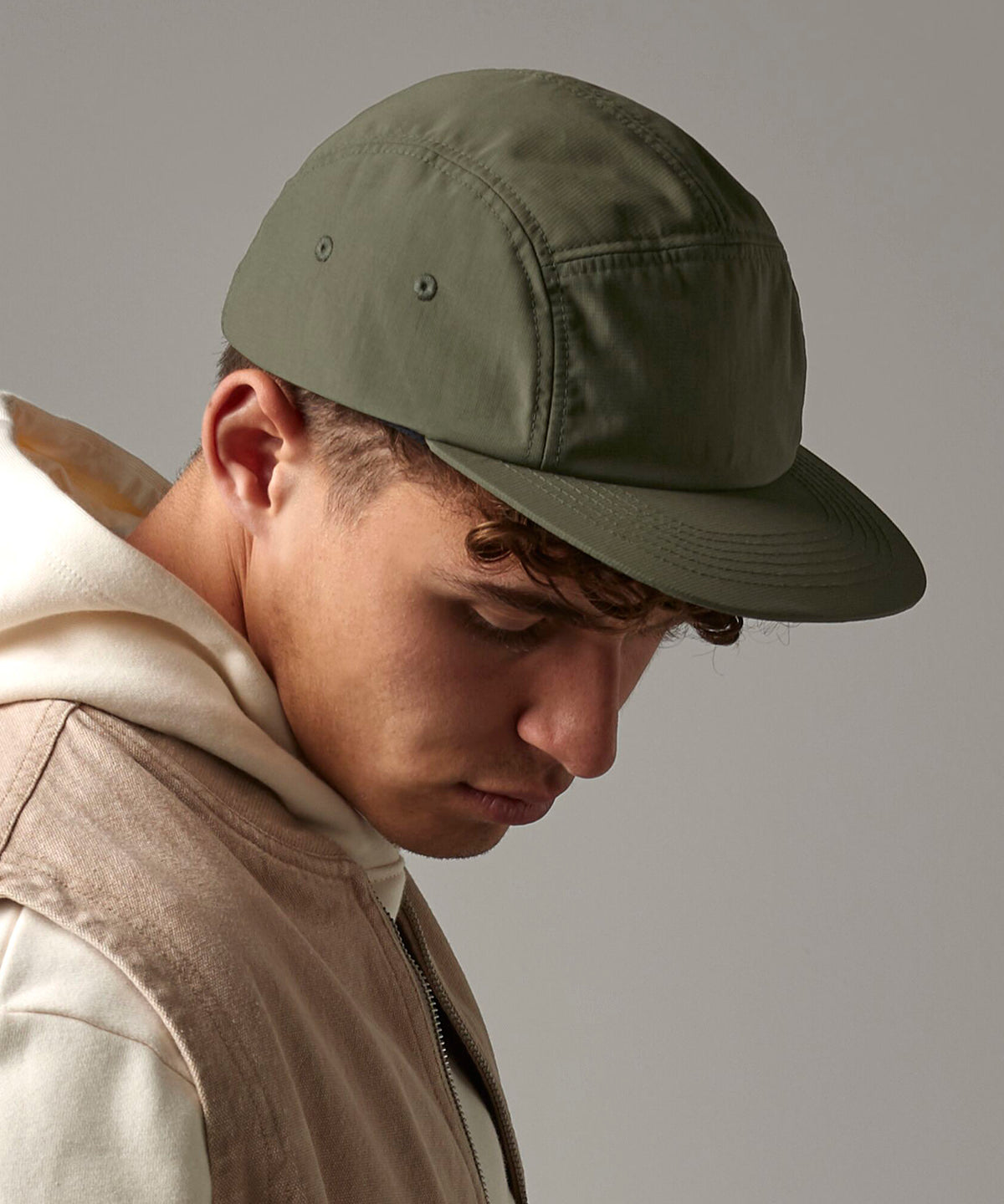 Gorra campera de 5 paneles para exteriores | Negro