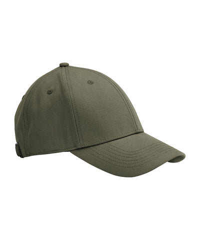 Gorra de 6 paneles de lona de algodn orgnico EarthAware® | Verde Oliva