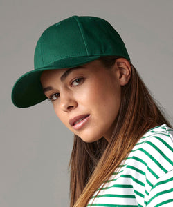 Gorra clsica de algodn orgnico de EarthAware® de 6 paneles | Negro