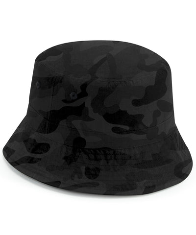 Sombrero de cubo de polister reciclado | Camuflaje De Medianoche