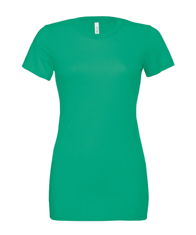 Camiseta de manga corta holgada de jersey para mujer | Verde Azulado