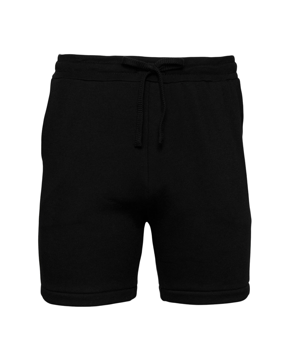 Bermudas de felpa de esponja unisex | Negro