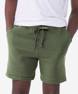 Bermudas de felpa de esponja unisex | Negro