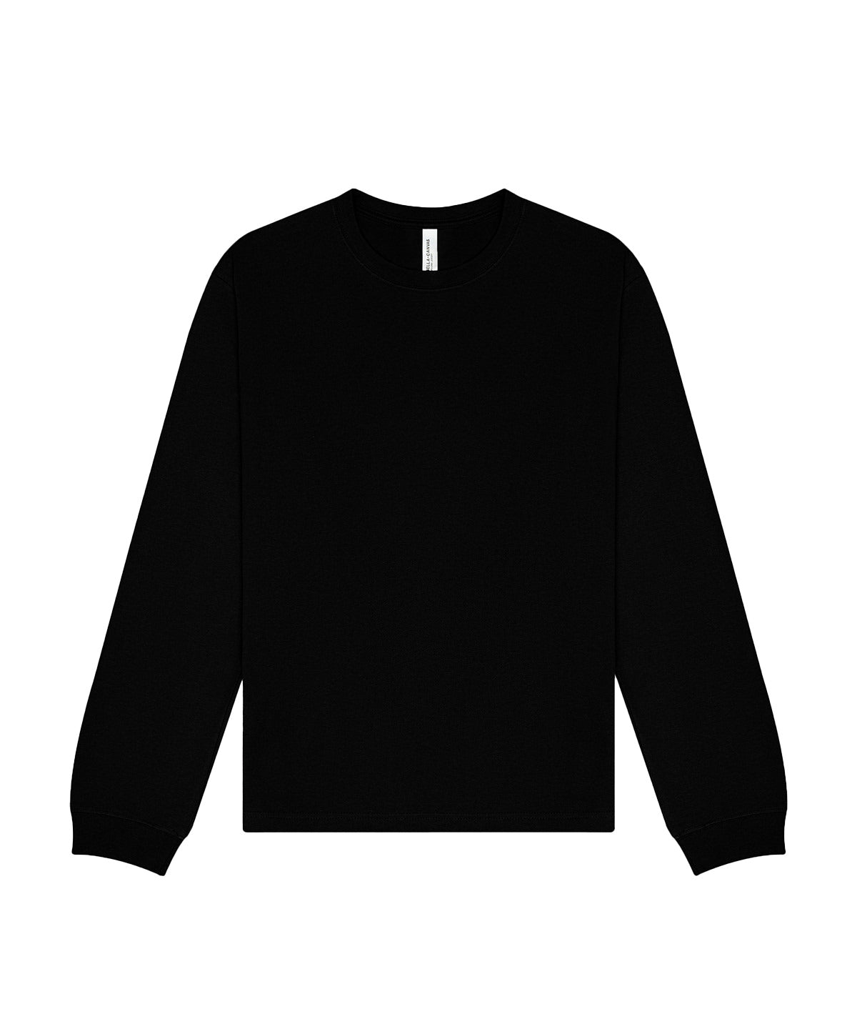 Camiseta de manga larga pesada unisex | Negro