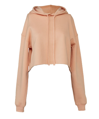 Sudadera corta de felpa para mujer | Melocotn