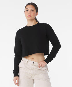 Sudadera corta de mujer | Negro