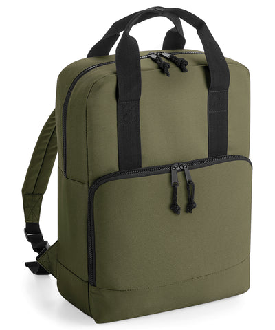 Mochila nevera con asas gemelas reciclada | Verde Ejrcito