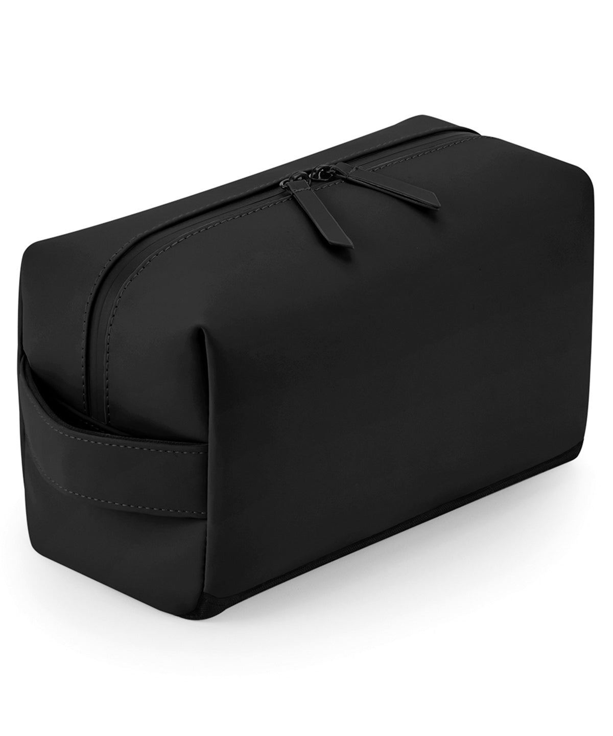 Estuche de aseo/accesorios de poliuretano mate | Negro
