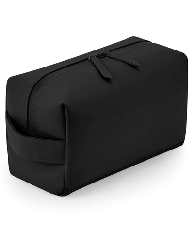 Estuche de aseo/accesorios de poliuretano mate | Negro
