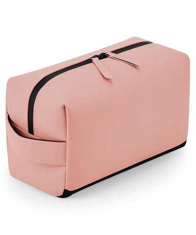 Estuche de aseo/accesorios de poliuretano mate | Rosa Nude