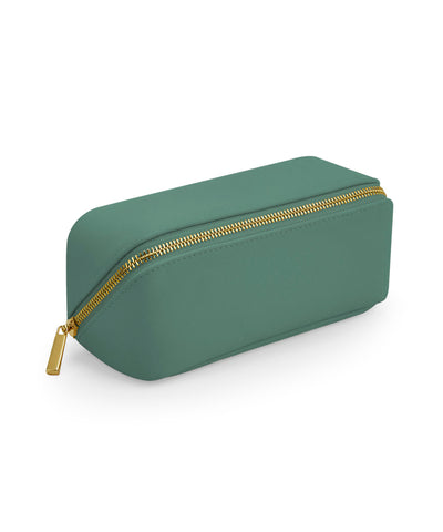 Estuche mini plano para accesorios Boutique open | Verde Salvia