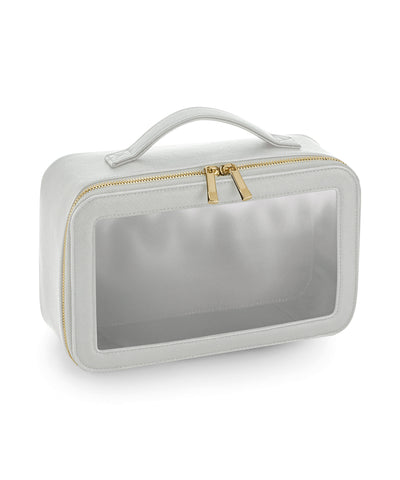 Estuche de viaje con ventana transparente de Boutique | Gris Suave