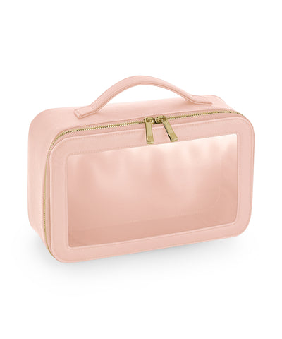 Estuche de viaje con ventana transparente de Boutique | Rosa Suave