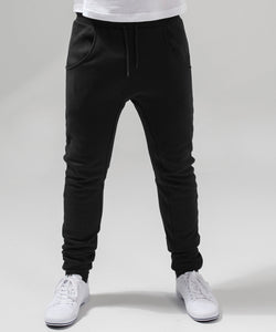 Pantalones de chndal de tiro profundo pesados | Negro