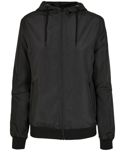 Chaqueta cortavientos reciclada para mujer | Negro/Negro