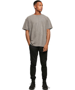 Camiseta extragrande de lavado cido pesado | Negro