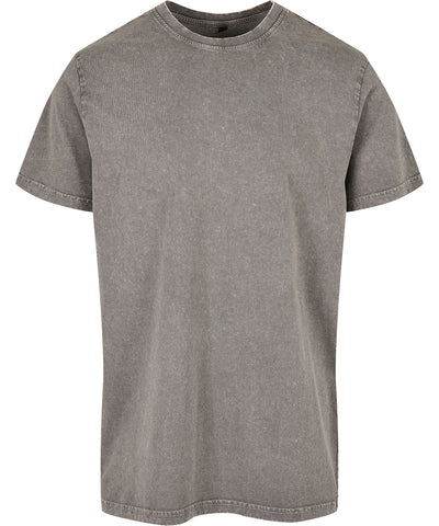 Camiseta de cuello redondo lavada con cido | Asfalto