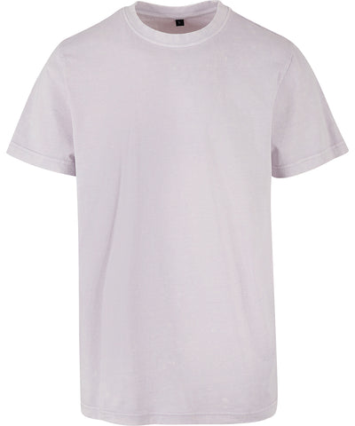 Camiseta de cuello redondo lavada con cido | Lila Suave
