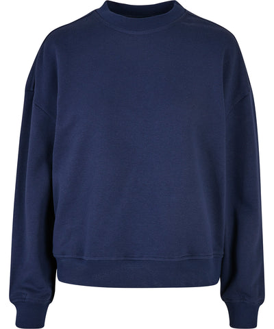 Sudadera de cuello redondo extragrande para mujer | Azul Marino Claro