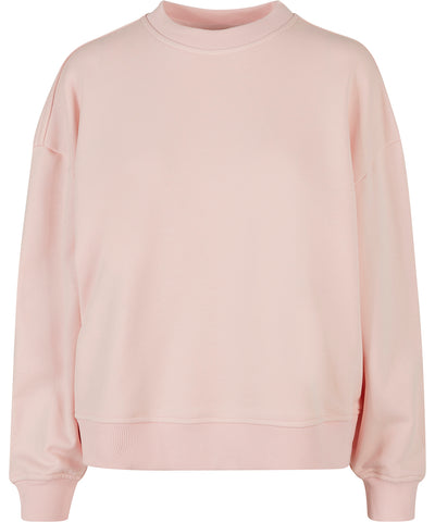 Sudadera de cuello redondo extragrande para mujer | Rosa Claro