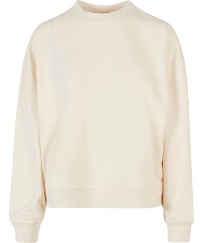 Sudadera de cuello redondo extragrande para mujer | Blanco Arena