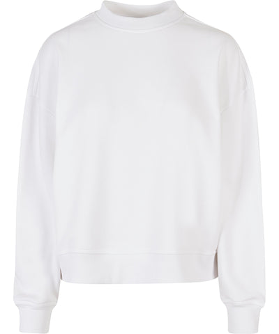 Sudadera de cuello redondo extragrande para mujer | Blanco