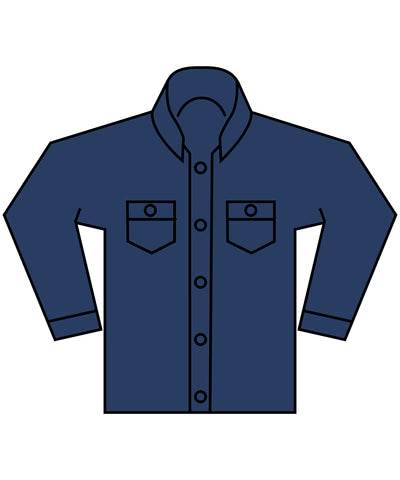 Cazadora denim holgada de onzas pesadas | Azul Lavado Nuevo Medio