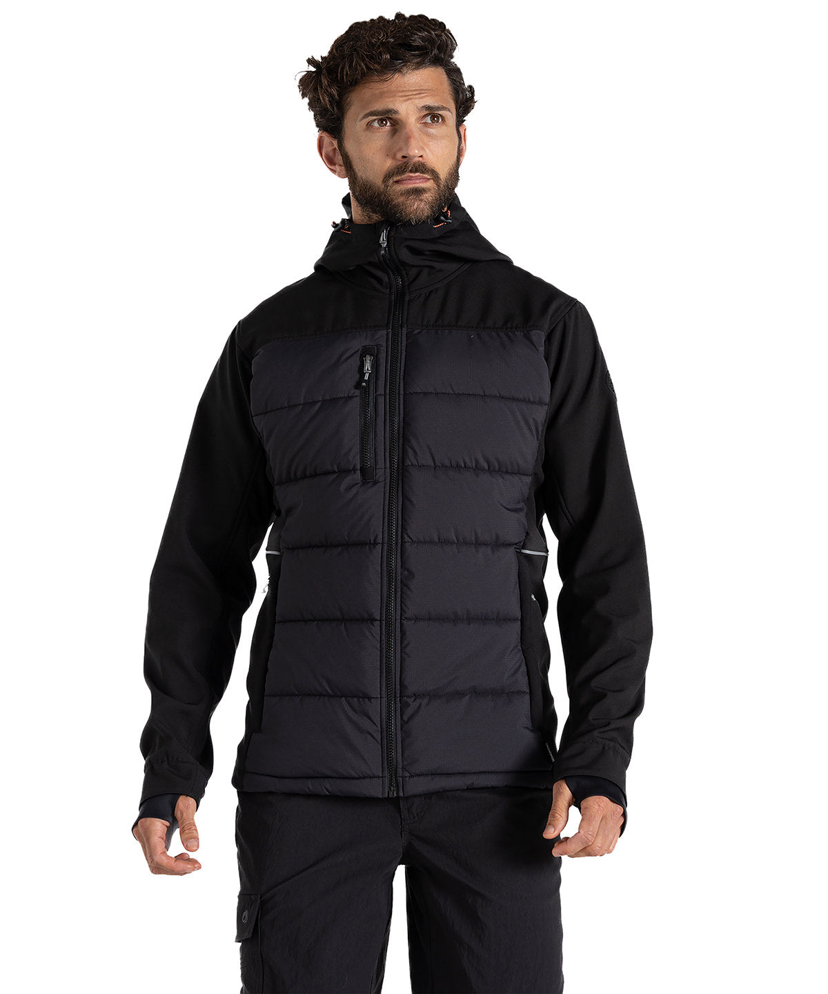 Chaqueta de trabajo hbrida Castleford | Negro