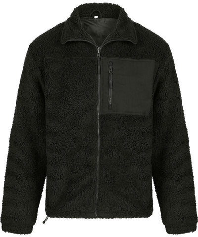 Forro polar de sherpa reciclado | Verde Oscuro