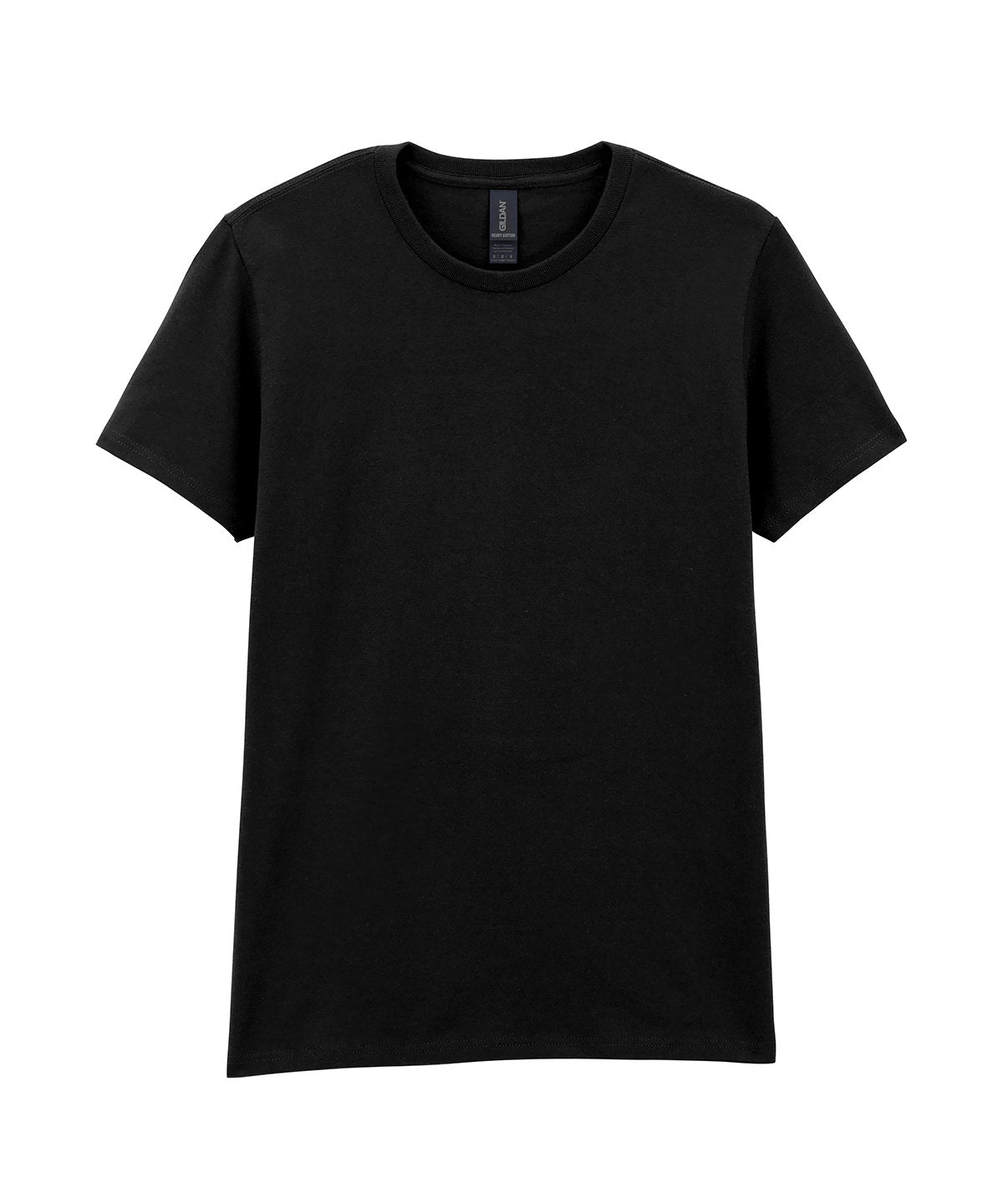 Camiseta de algodn grueso para mujer | Negro - Carbn Oscuro