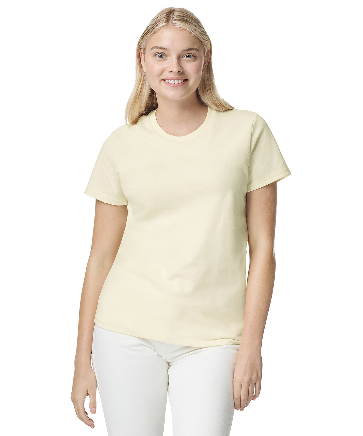 Camiseta de algodn grueso para mujer | Azul Verdadero