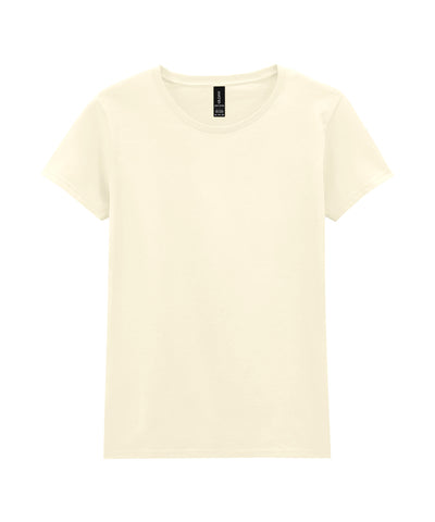 Camiseta de algodn grueso para mujer | Blanco Roto - Marfil Claro