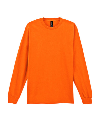 Camiseta de manga larga para adulto Ultra Cotton | Naranja De Seguridad