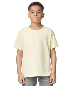 Camiseta de algodn grueso para jvenes | Negro - Carbn