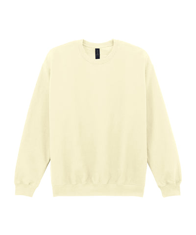 Sudadera de peso medio de felpa suave para adultos estilo crew neck | Blanco Roto