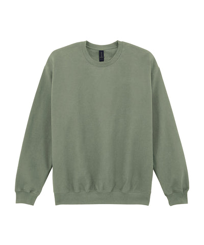 Sudadera de peso medio de felpa suave para adultos estilo crew neck | Salvia