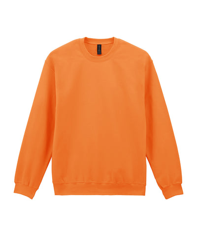 Sudadera de peso medio de felpa suave para adultos estilo crew neck | Mandarina