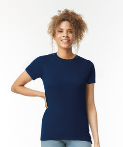 Camiseta de mujer de algodn peinado Softstyle | Negro - Carbn