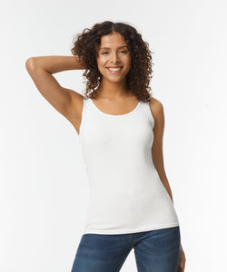 Camiseta de tirantes para mujer Softstyle | Negro - Carbn