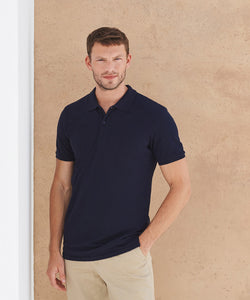 Camisa polo de piqu microfino | Gris Jaspeado