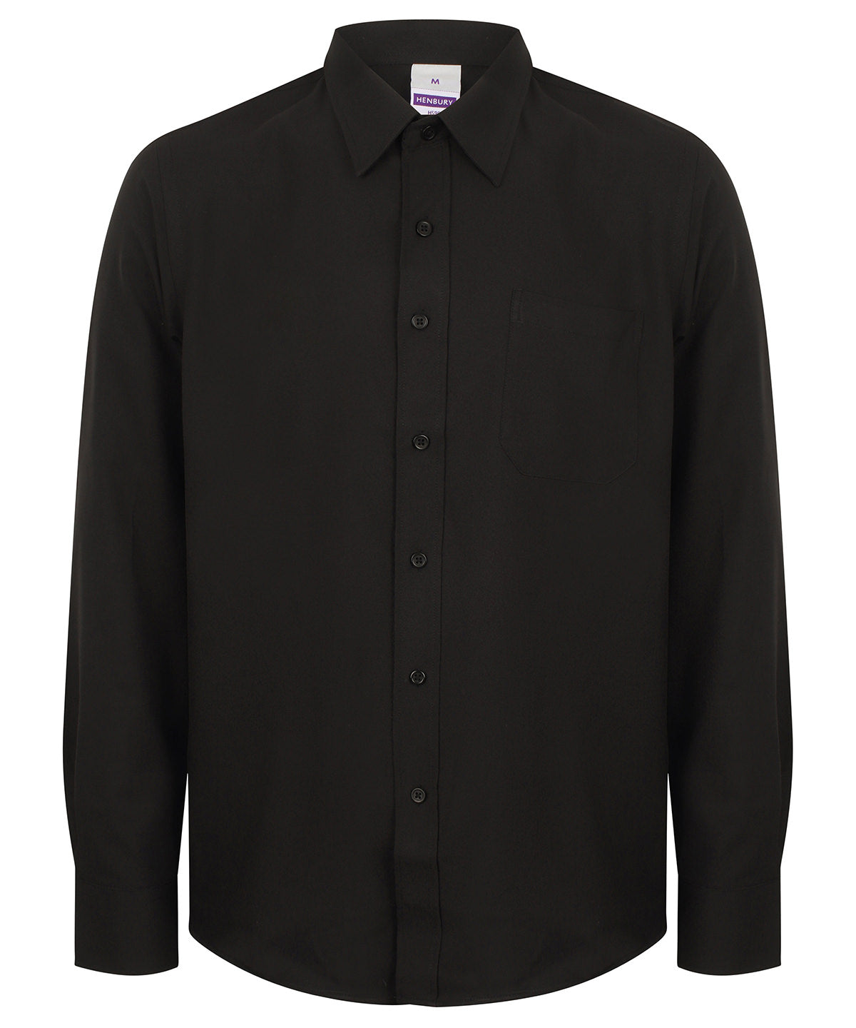 Camiseta de manga larga antibacteriana que absorbe la humedad | Negro